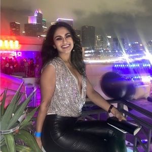 Express bodysuit shimmer